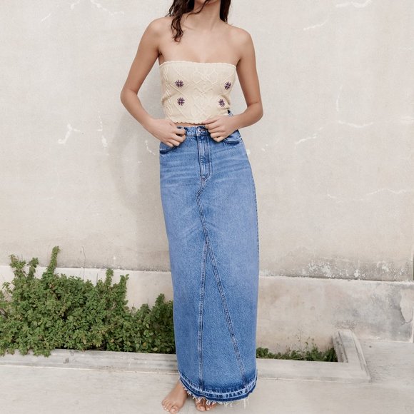 NWT Zara Skirt ZW Premium. The Long Skirt - Picture 2 of 11